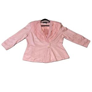 Justin David New York Vintage Elegant Pink Plus Size Women's 20 Blazer